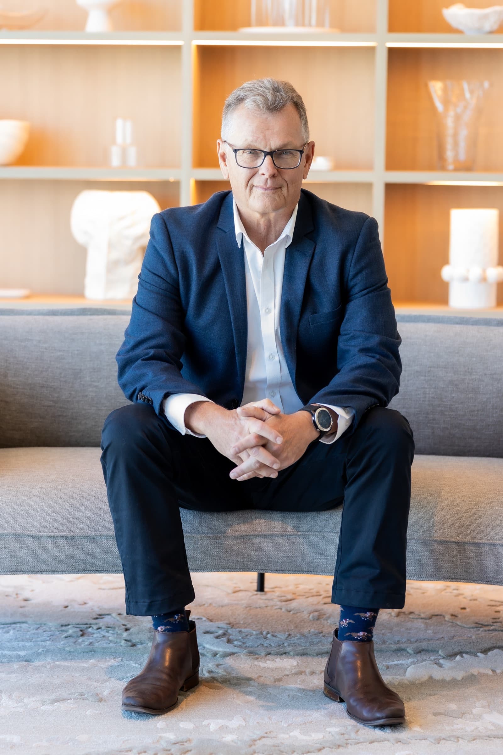 Russell Maxwell, Director of Maxfin, in private consultation setting